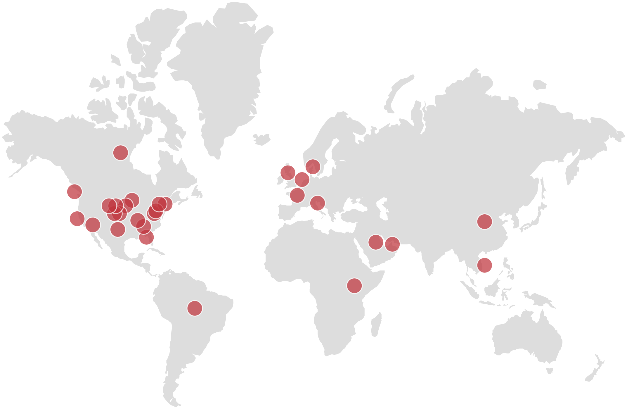 International Engagement map