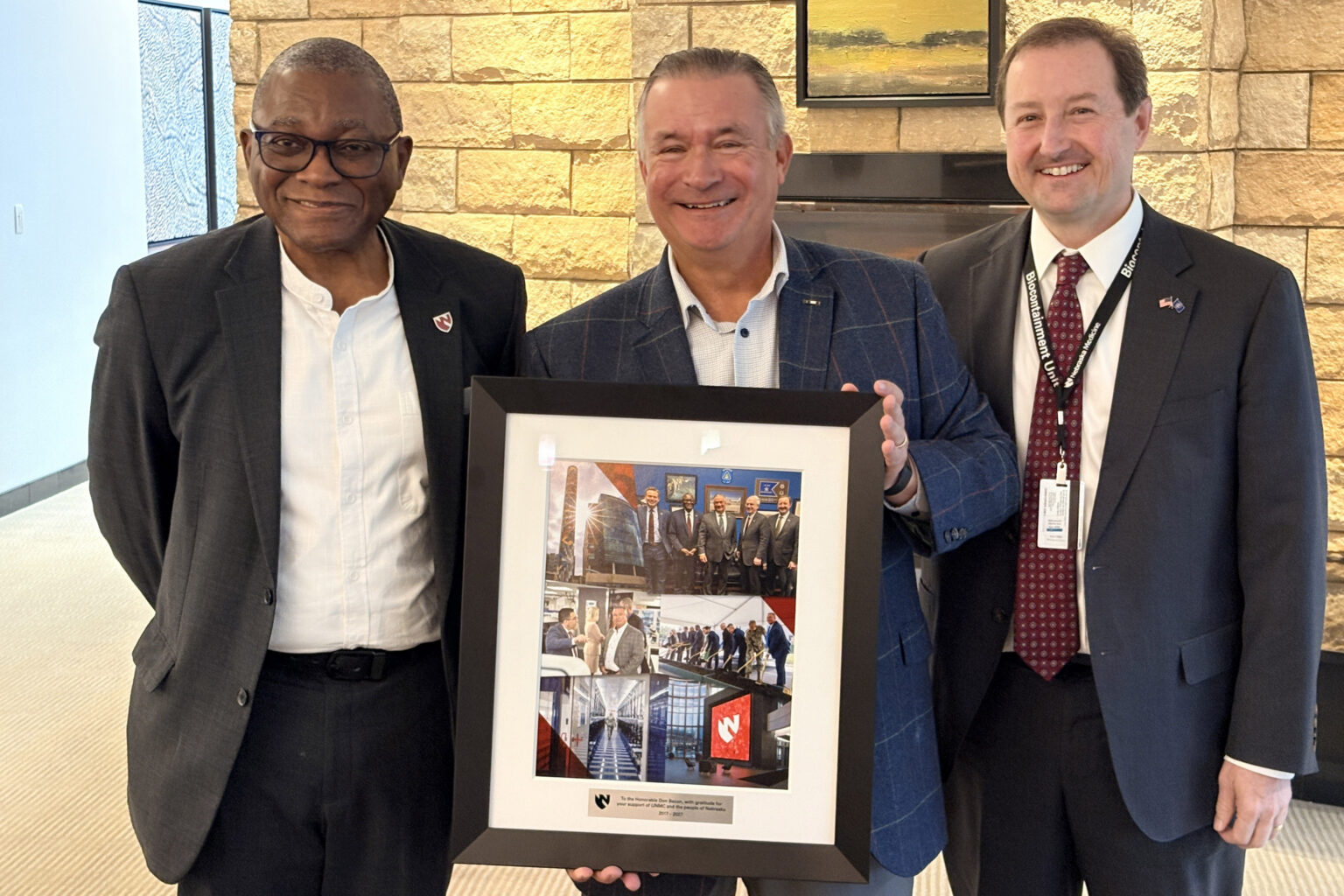 Dele Davies, MD, Rep Don Bacon, Chris Kratochvil, MD