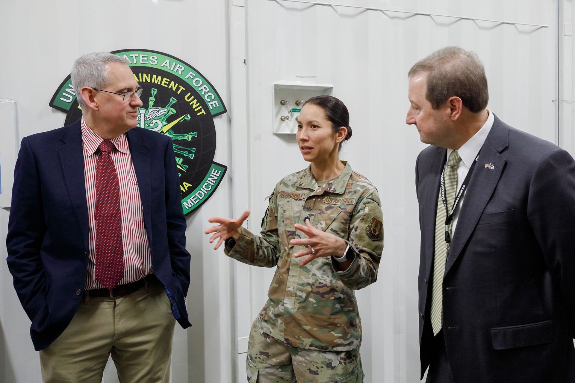 UNMC welcomes Defense Health Agency for health security tour