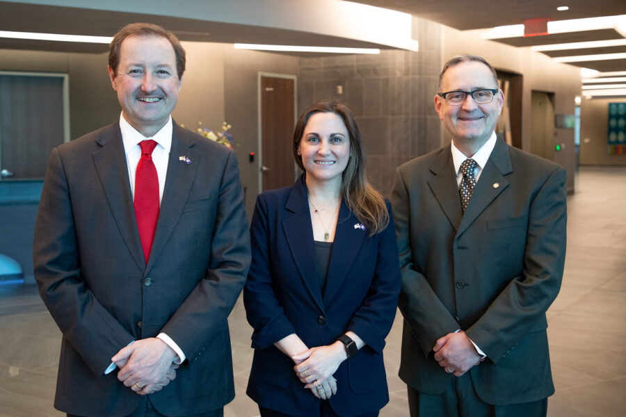 Chris Kratochvil, MD; Lauren Sauer, PhD; Col Lee Williames (Ret.) 