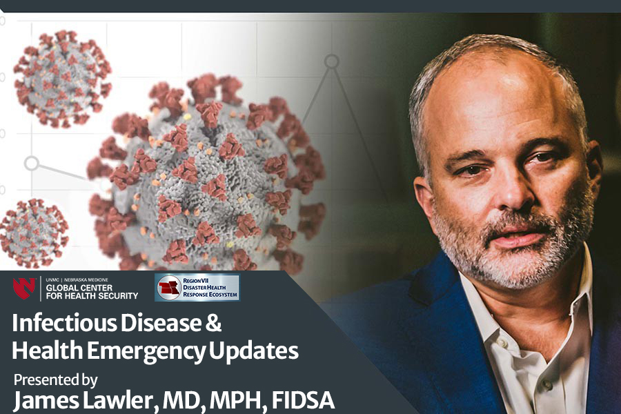 Image of a graphic of Dr. Lawler's Infectious Disease Briefing