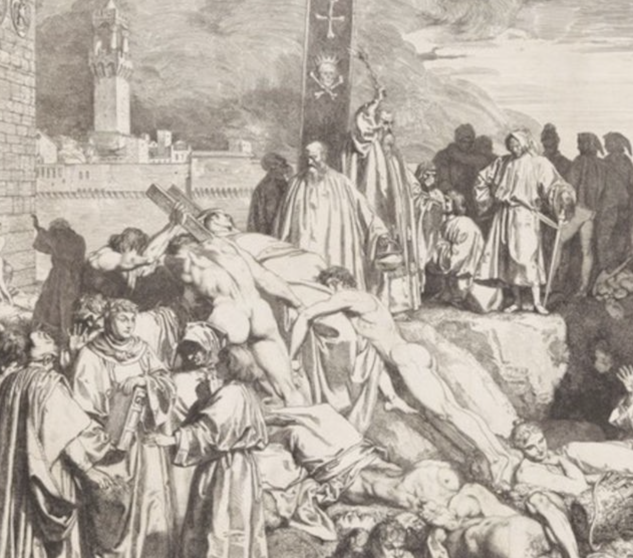 The plague found in the Bronze Age skeletons lacked key genes that the strain which caused the Black Death had&period;