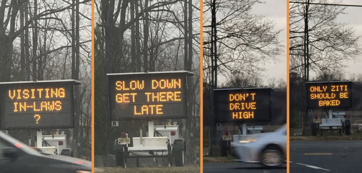 New Jersey’s funny traffic signs are back this holiday season | The ...