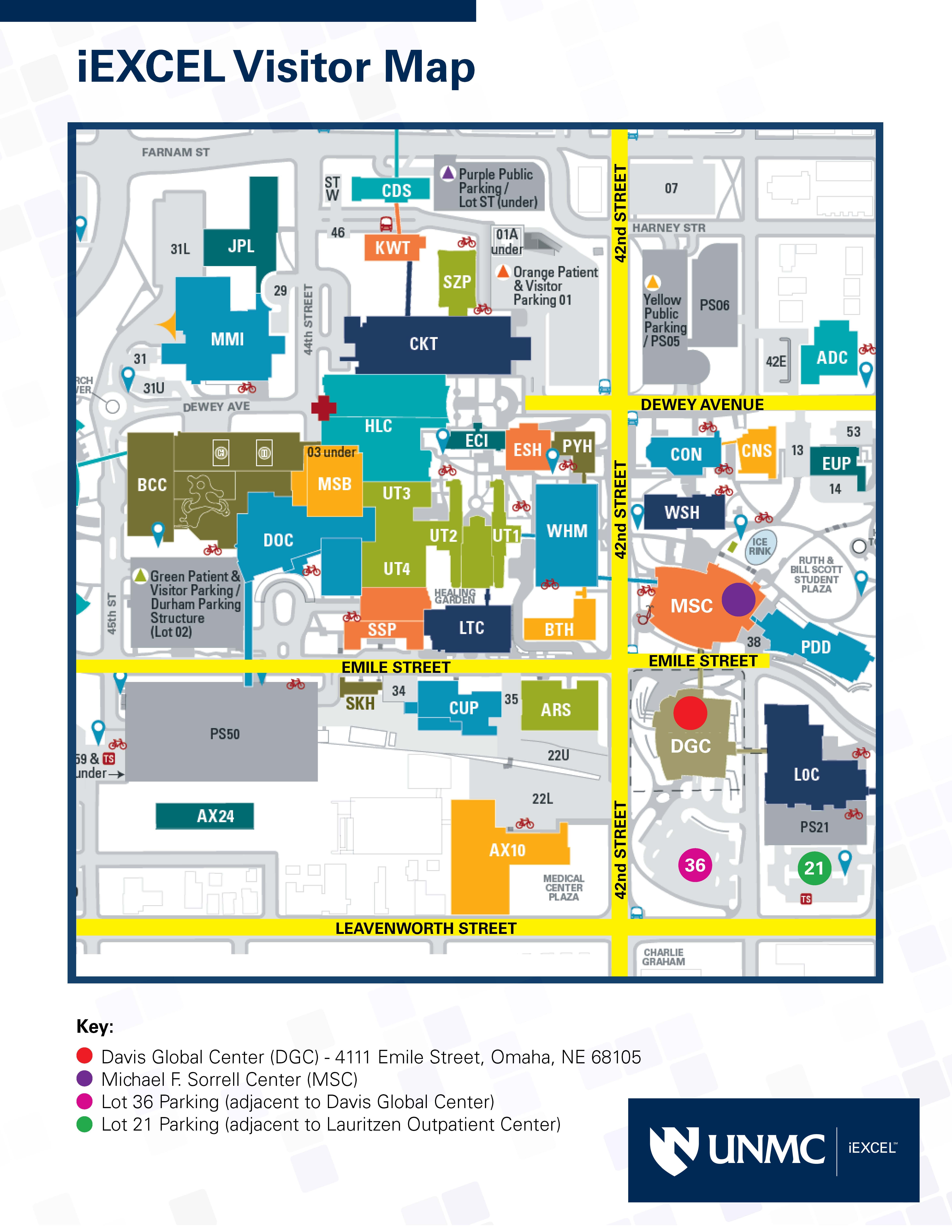 Directions & Parking | iEXCEL | University of Nebraska Medical Center