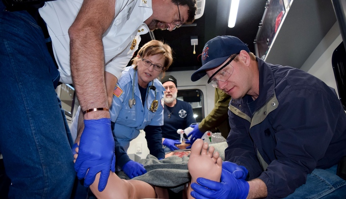 Sutherland Ambulance crew training with SIM-NE