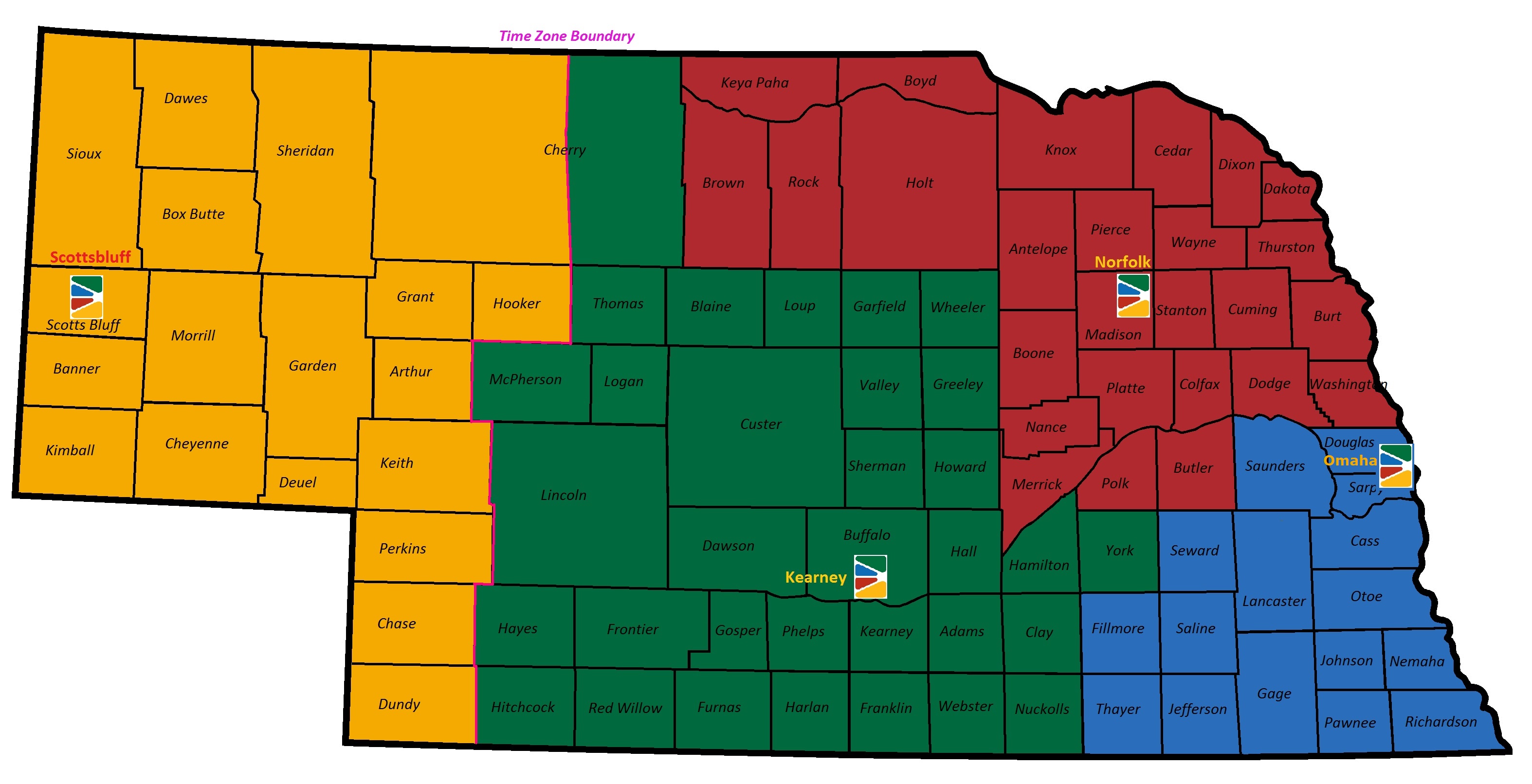 SIM-NE Map