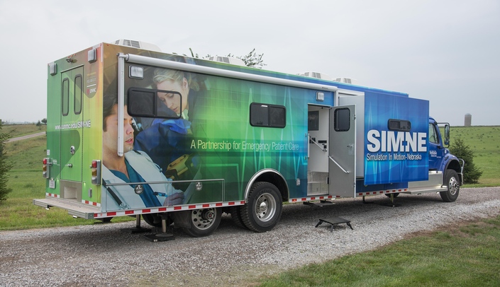SIM-NE's four customized, 44-foot-long trucks have visited 89 of Nebraska's 93 counties.