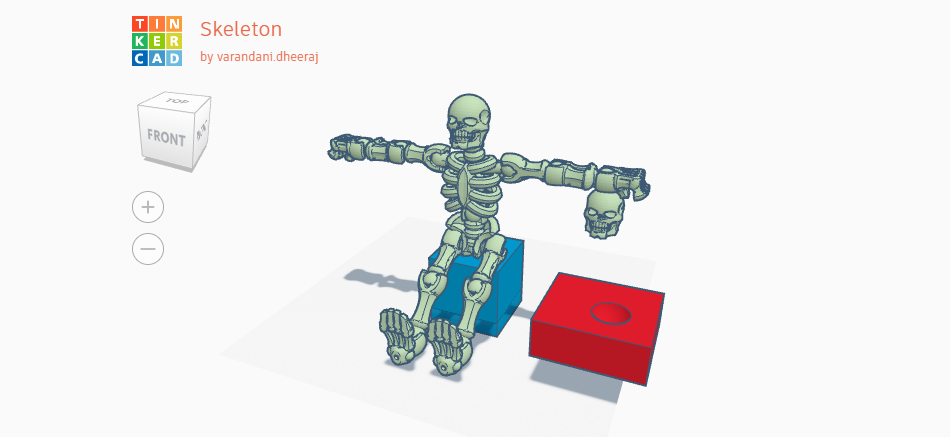 tinker cad skeleton