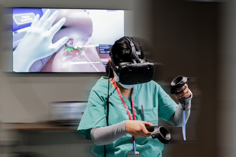 clinical simulation virtual reality injection