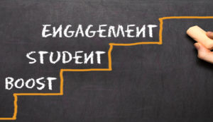staircase with words "Boost Student Engagement"