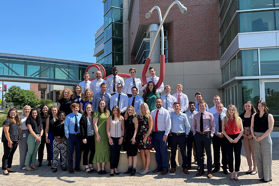 The Internal Medicine first-year house officers on their first day of residency.