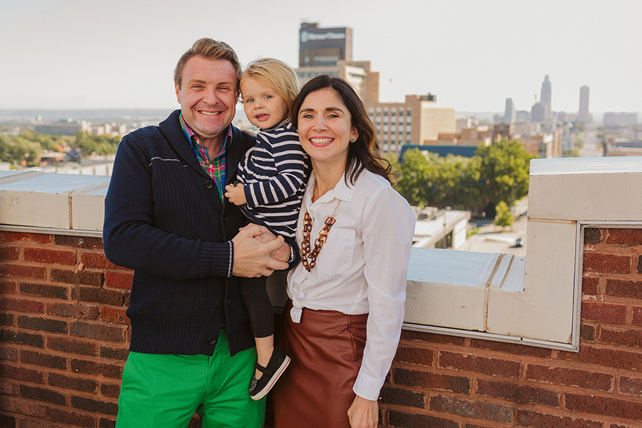 Dr. Allison Ashford with her husband and daughter.