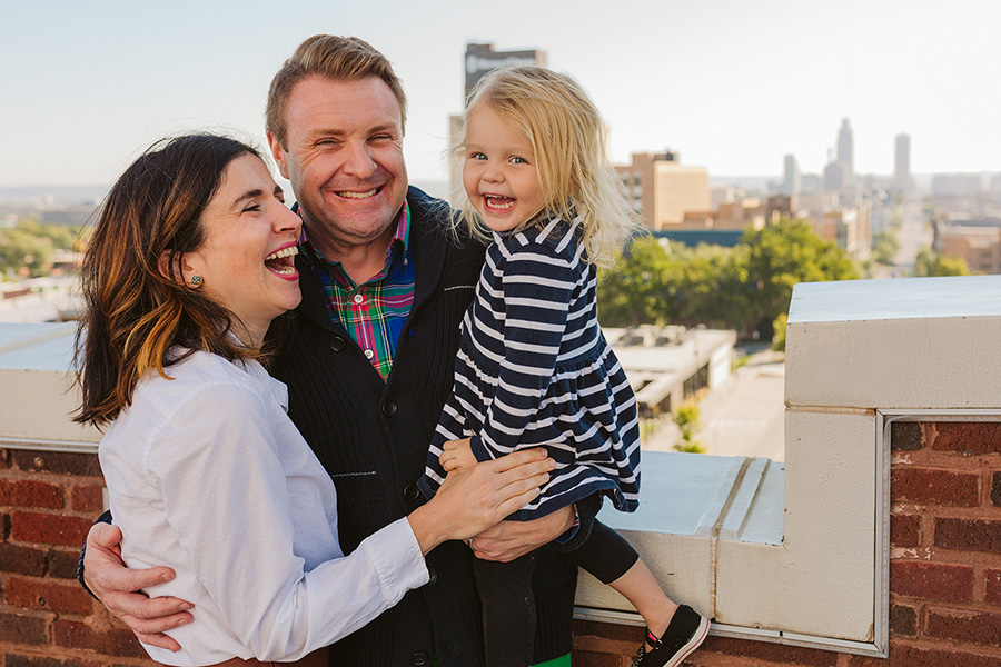 Dr. Allison Ashford with her husband and daughter.