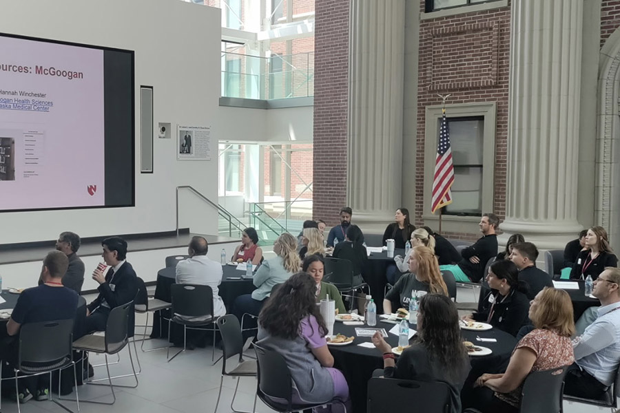Faculty mentor meeting with residents