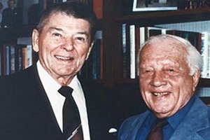 President Regan and Col. Barney Oldfield