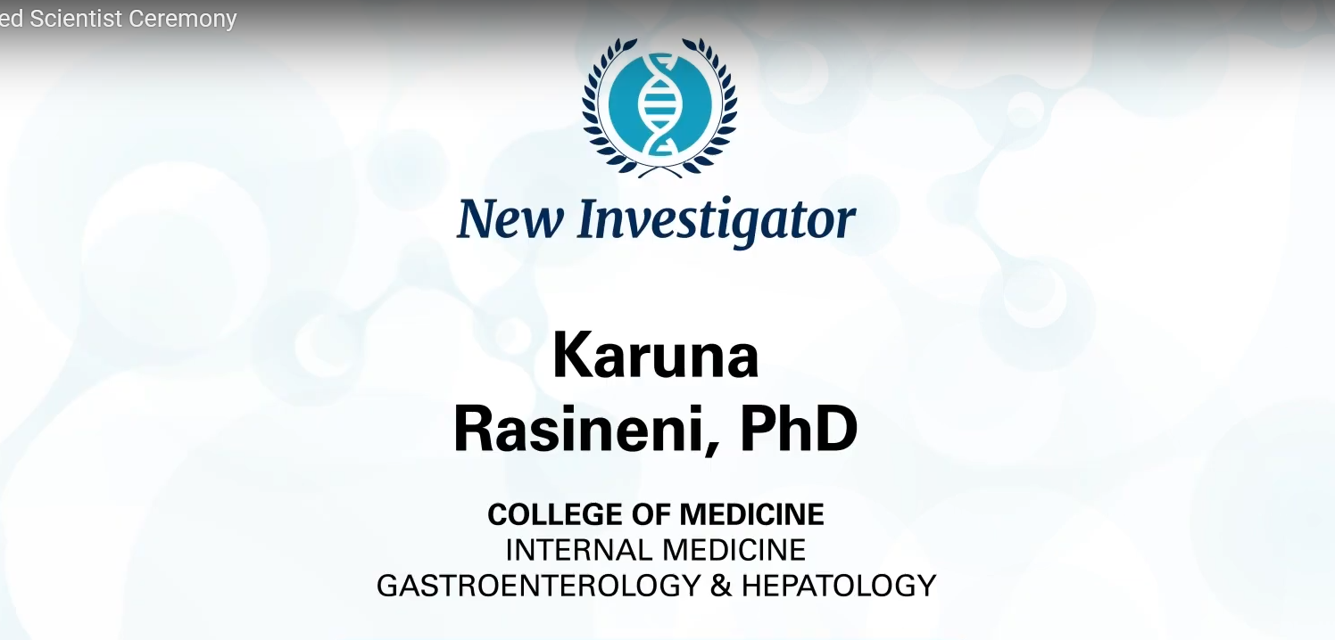 New Investigator Award: Karuna Rasineni