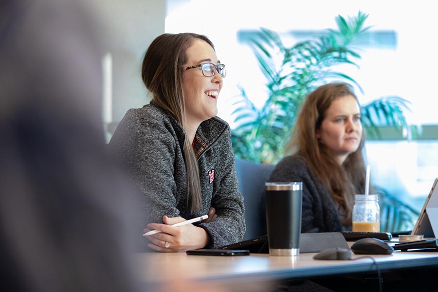 Students in a meeting