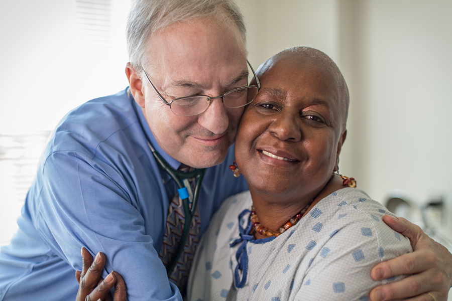 A patient with a division of oncology and hematology physician.