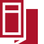 red brochure icon