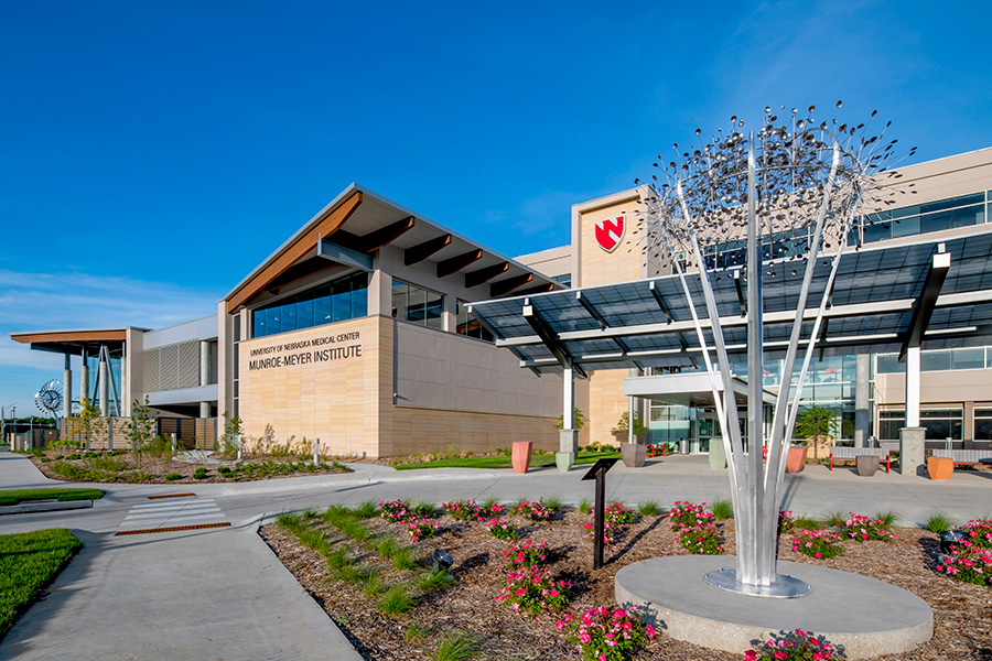 Front view of the MMI building