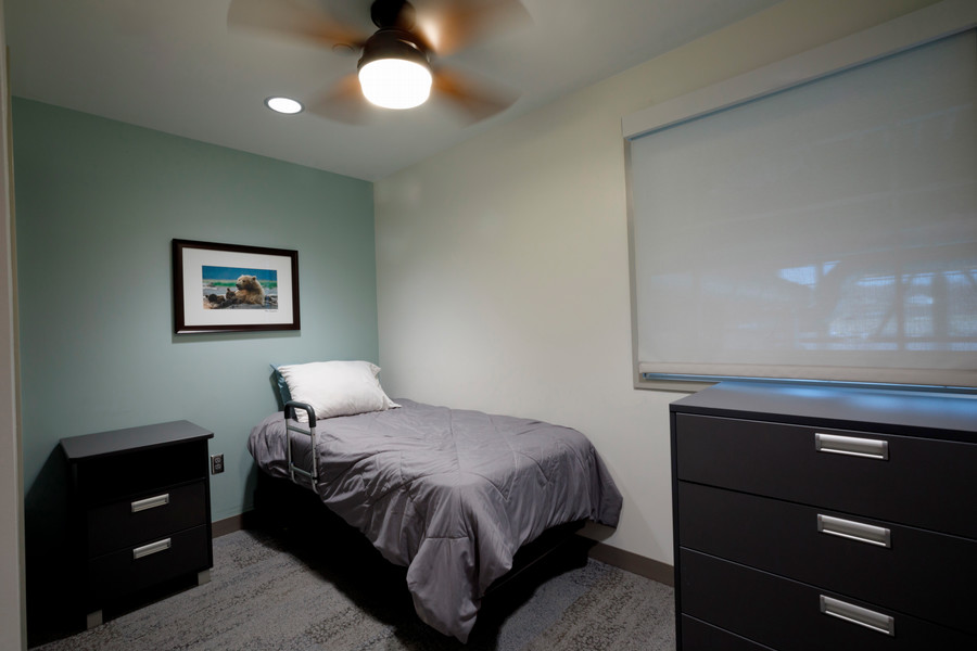 MMI's simulated apartment bedroom.