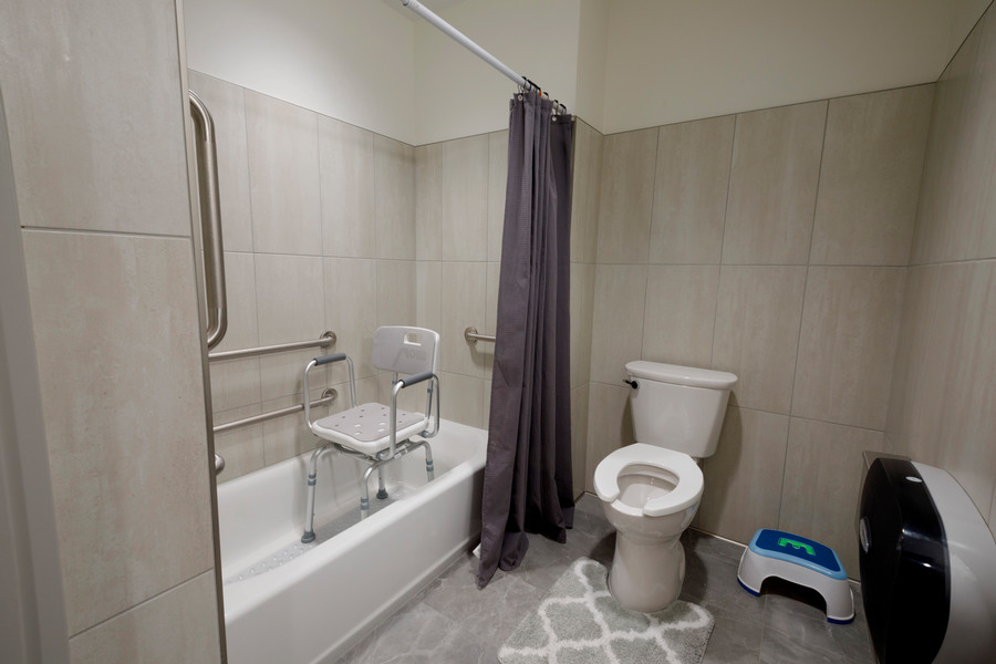MMI's simulated apartment bathroom.