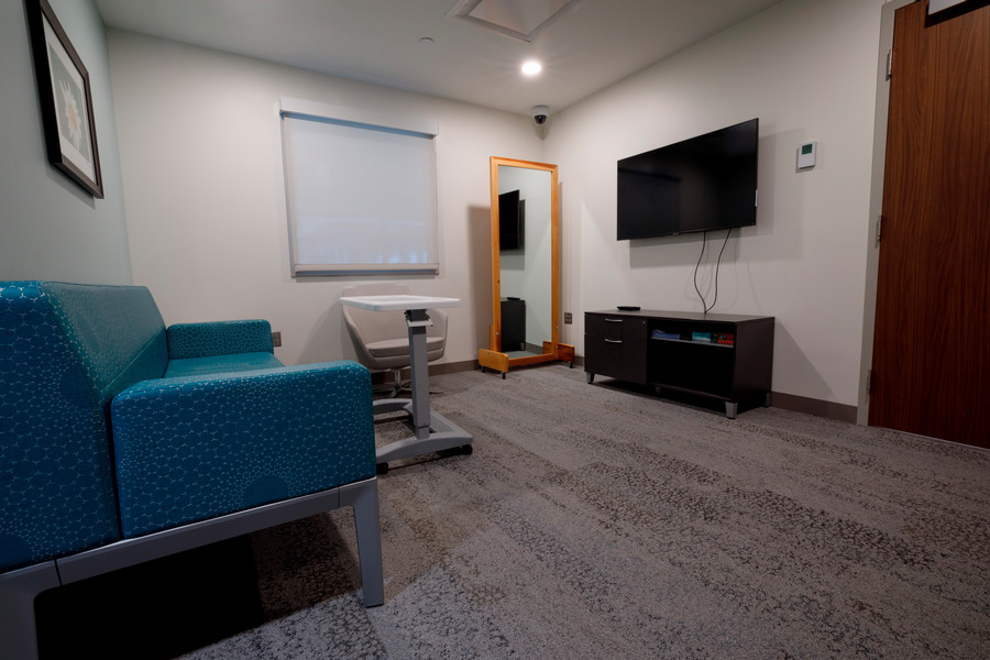 MMI's simulated apartment living room.