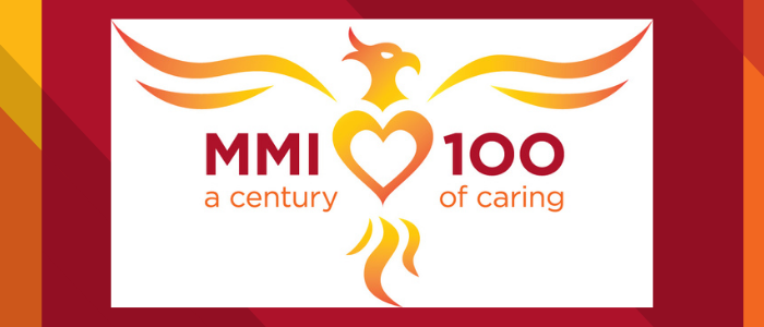 Munroe-Meyer Institute Century of Caring Centennial Phoenix logo