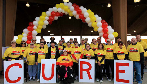 Lymphoma survivors and patients who participated in the 2012 Lymphomathon.