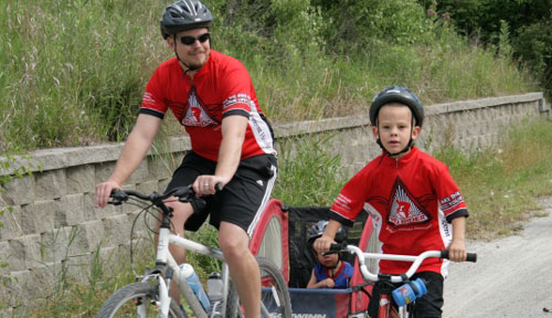 Riders in the Tour de Cure.