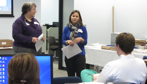 Teresa Hartman, left, and Carrie Elzie, Ph.D., right, will lead the new ETC group.