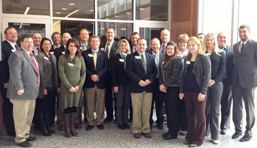 LEAD program fellows pose during their visit to UNMC last weekend.