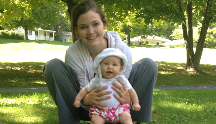 UNMC's Crystal Epstein and her daughter, Nina Epstein