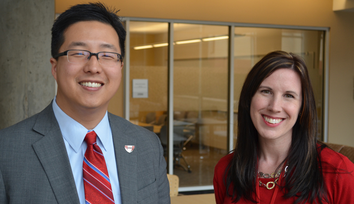 Howard Liu, M.D., and Heidi Keeler, Ph.D.