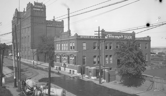 Storz Brewery, shown here in 1911, is a stop on the tour.
