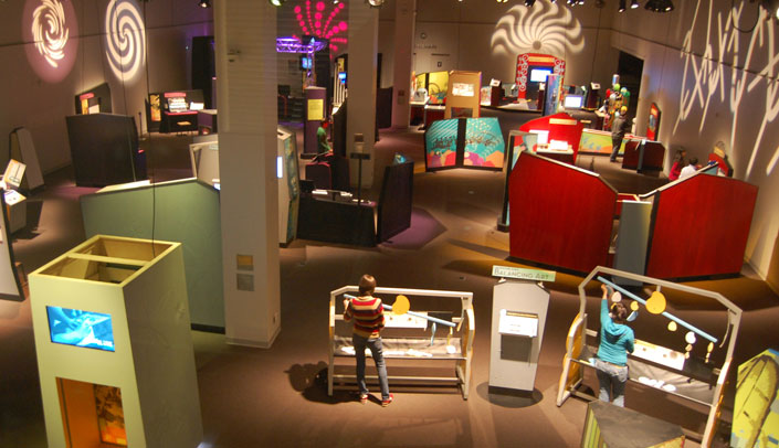 Many interactive displays are featured in "Design Zone," the new exhibit on display at the Durham Museum.