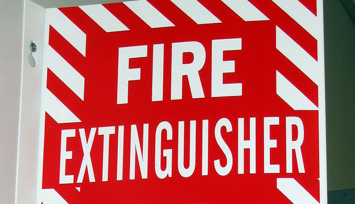 Fire extinguisher training is available for employees. (Photo courtesy Jonathan Lamb, Wikimedia Commons)