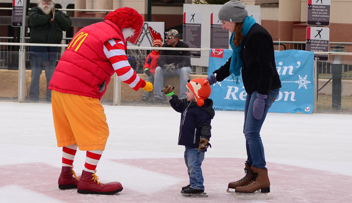 Ronlad McDonald and friends at Freezin' for a Reason.
