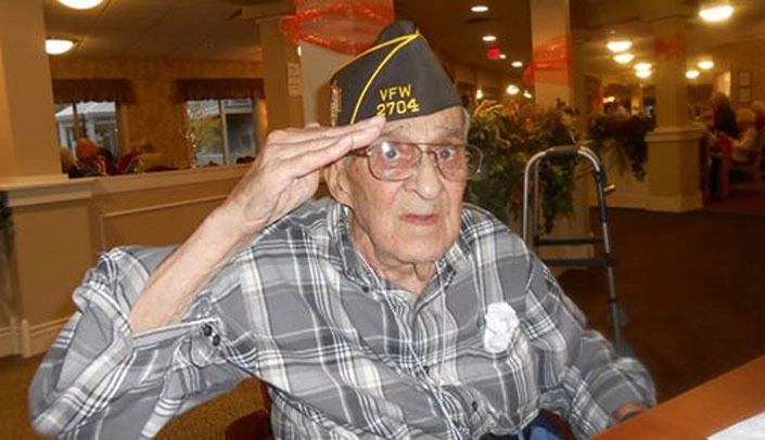 Sheryl Brietzke, facilities dispatcher, shared this photo of her father, veteran Ray Brietzke, who passed away earlier this year at the age of 89.