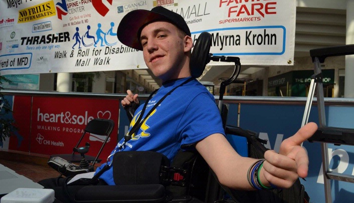 Nate Kotila served as the DJ at the 2016 Walk and Roll for Disabilities.