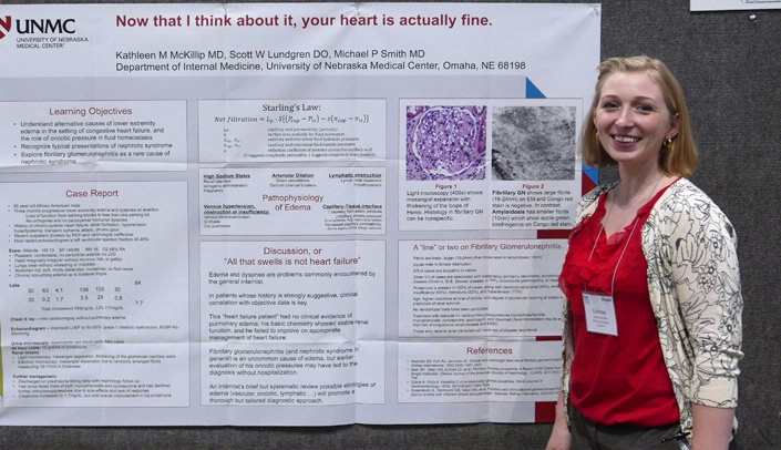 Resident Kathleen McKillip, M.D., presenting a poster at the Society of General Internal Medicine's scientific meeting.