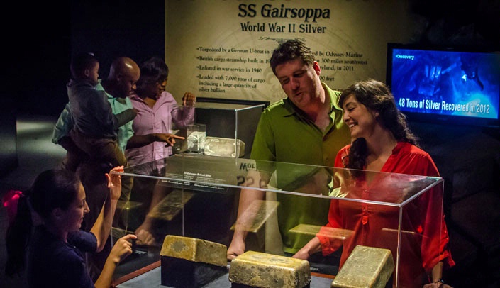 Guests can tour the Durham's newest exhibition, "SHIPWRECK! Pirates and Treasure."