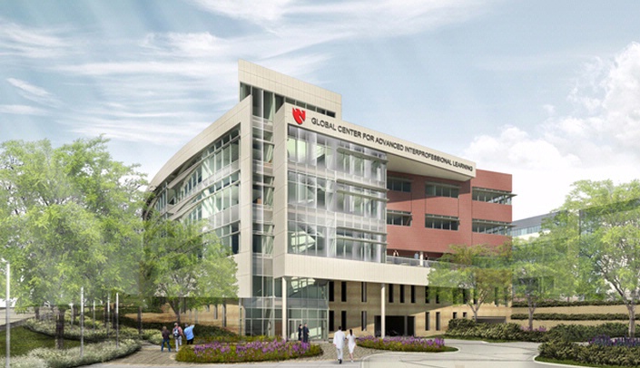 Here's a rendering of the iEXCEL facility that will soon be constructed on the UNMC/Nebraska Medicine campus. The new training facility will be located on the first floor of this building.