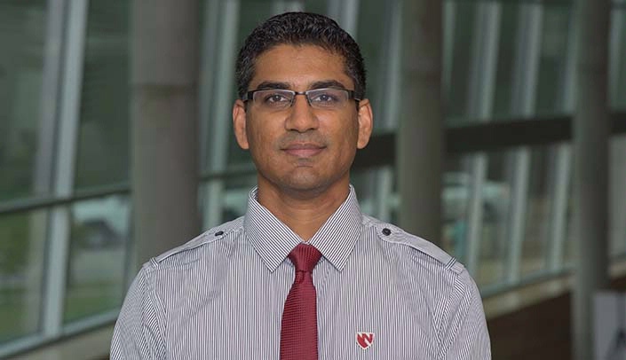 Kushal Karan, M.D., president of the College of Public Health Student Association