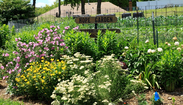 The H.O.P.E. Garden is one of the featured gardens in this year's Garden Walk.