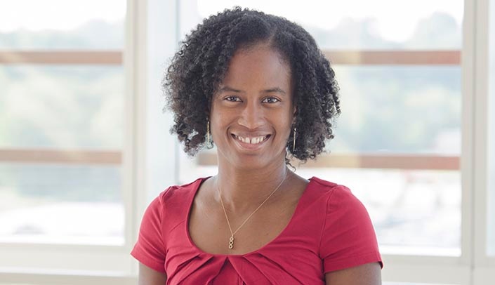 Jasmine Riviere Marcelin, M.D., will be joined by colleagues Nicole Skinner, Sheritta Strong, M.D., and Steven Wengel, M.D., at the Schwartz Center Rounds on Friday.