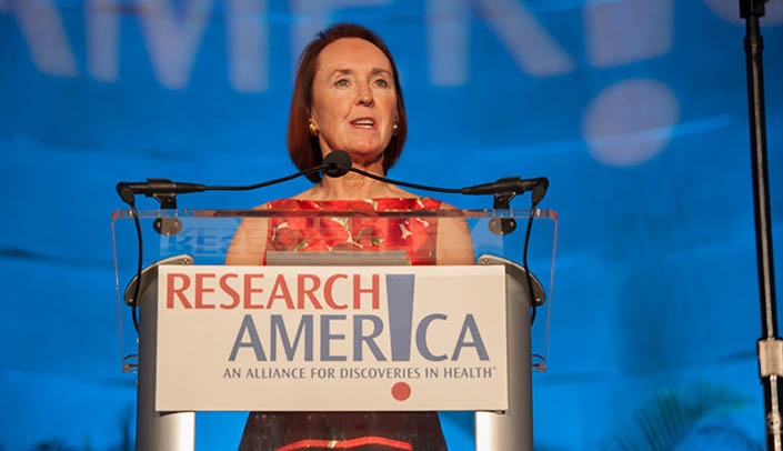 Mary Woolley, president and CEO of Research!America