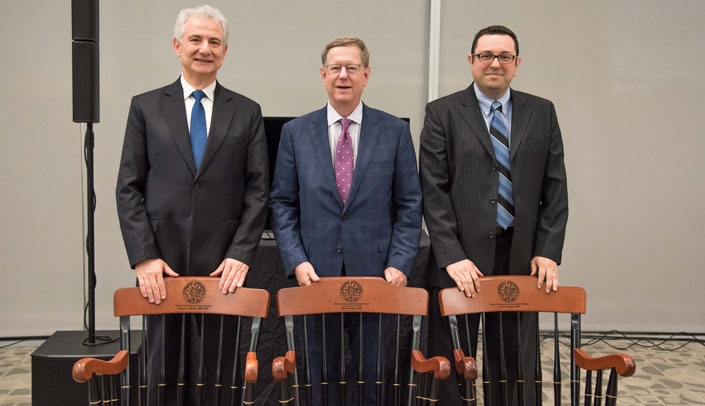 From left: Greg Pavlides, M.D., Ph.D., John Windle, M.D., and Samer Sayyed, M.D.