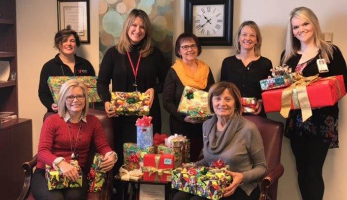 This year, 74 departments at UNMC and Nebraska Medicine adopted 78 families as part of the Adopt-a-Family program.
