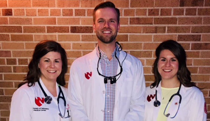 Left to right: Lindsay Peterson, Landon Peterson and Lori Peterson.